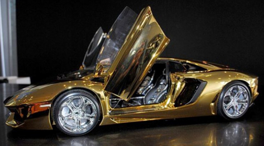 Gold car 